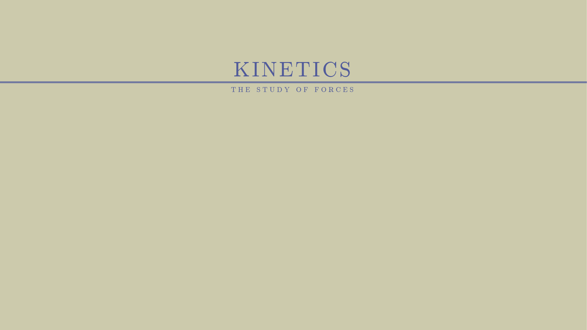 kinetics